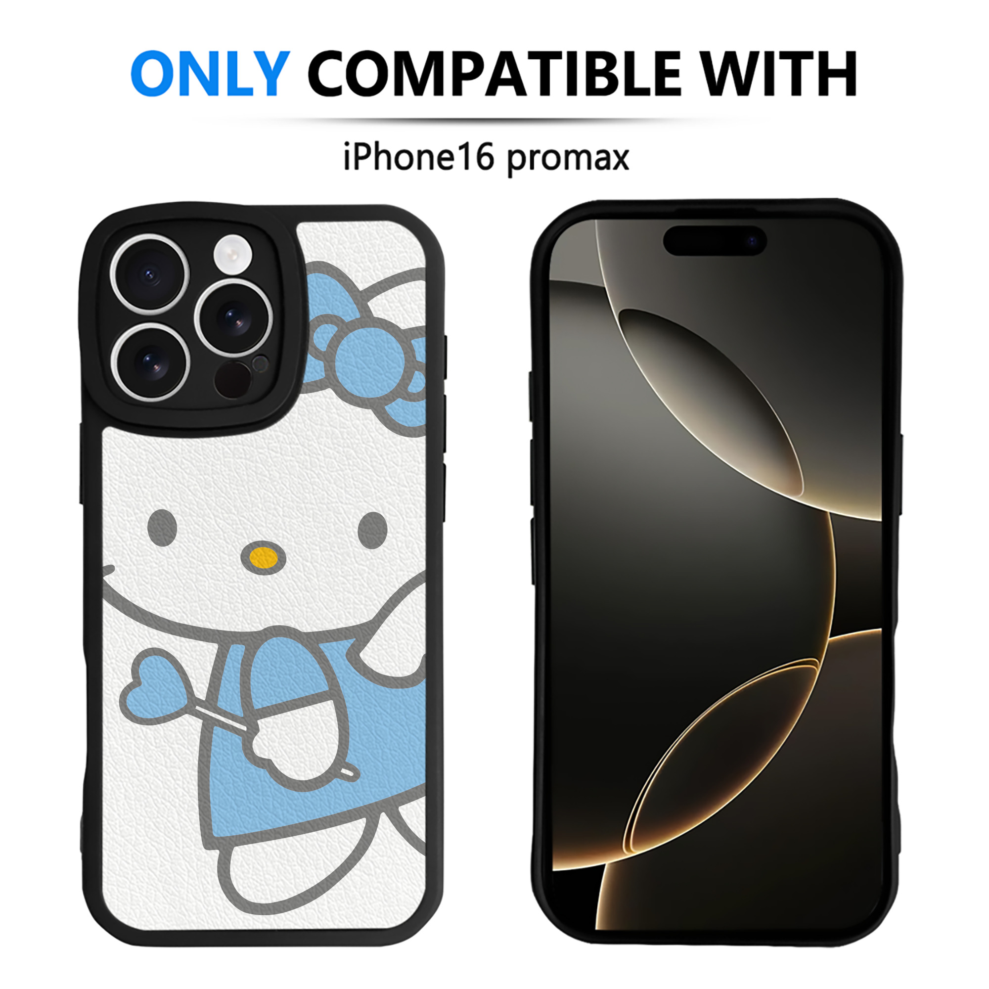 （画像用） Hello Kitty ハローキティ 【iPhone 16シリーズ対応】シリコンスマホケース（レザー調） 材質：シリコン